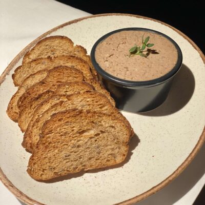 Pate with fried rye bread